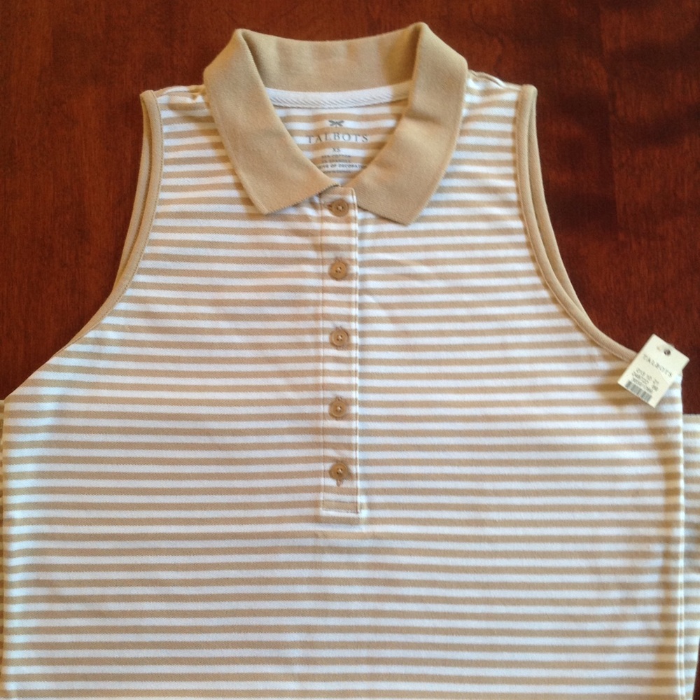 NWT Sleeveless Cotton Golf Shirt